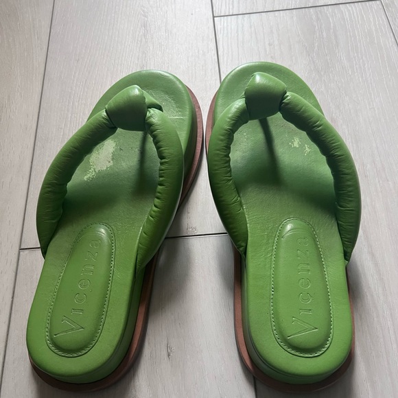 ANTHROPOLOGIE BRAND SANDAL GREEN SIZE 37 - Picture 4 of 5